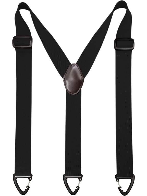 1.5 In Y Belt Loop Suspenders for Unisex Under Clothing with 3 Hooks.