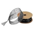 thumbnail image 1 of 1.5 Inch 20 Yard Star Organza Sheer Ribbon Sparkly Snow Yarn Ribbon Black for Gift Wrapping Cake Box Bow, 1 of 6