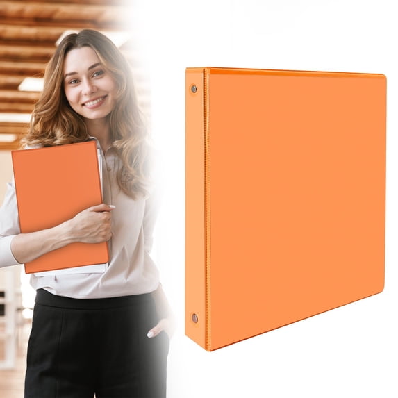 1.5 Inch 3 Ring Binder, Durable Three Ring Binder with Plastic Cover and Metal Rings, Large Capacity office supplies Binder for Students, Office Binders, Classroom Must Haves, Home Document Organizer