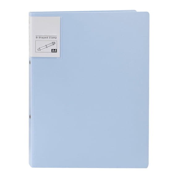 1.5 Inch 3 Ring Binder, Refillable Plastic Journal Cover with Clear View PVC Design, Metal Round Ring Loose Leaf Binder for office supplies Office Home Document Organization