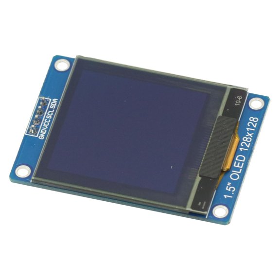 1.5 Inch 4PIN OLED Module 128x128 SH1107 IIC I2C Display for Microcontroller Projects
