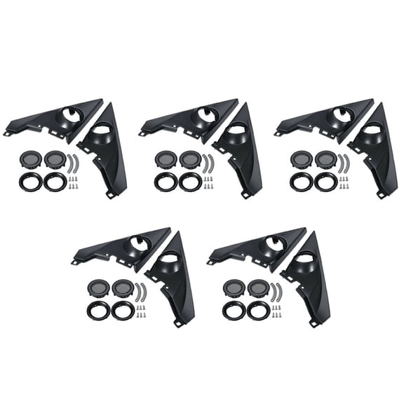 1.5 Inch 5 Pair Front Pillar Althorn Tweeter Covers Car Tweeter Refitting Speaker Boxes Mounts for 2016-2019