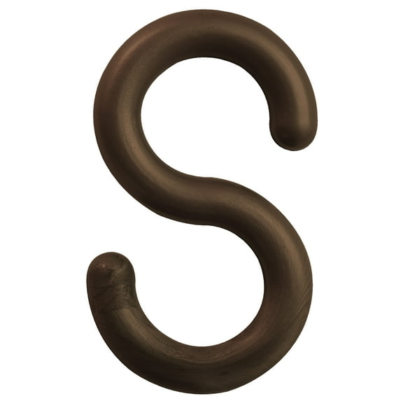 1.5 Inch Brown S-Hooks (10 Pk)