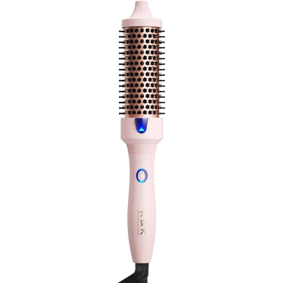 1.5 Inch Ceramic Tourmaline Ionic Curling Brush Volumizer - Hot Brush Creates Root Volume & Loose Curls, Volume Curls, Hair Styling Tool