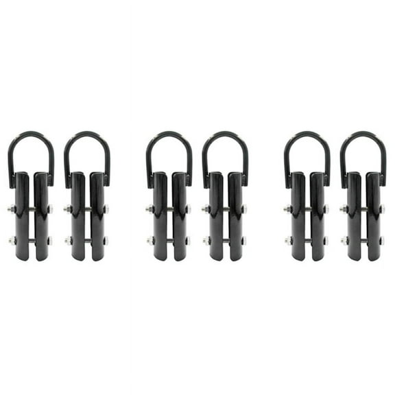 1.5 Inch Clamp,6 Sets Rope Climb Clasp Workout Rig Attachment Hook for Rope Climbing Gym Strength Training