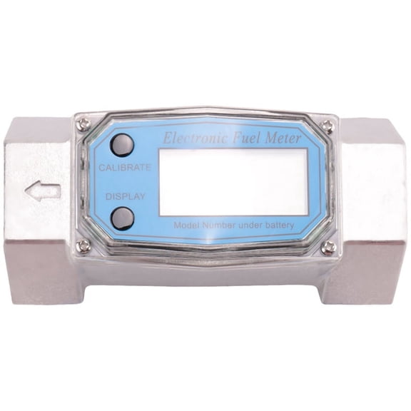 1.5 Inch Digital Turbine Meter, LCD Display Water Meter, Flowmeter for Gasoline Water