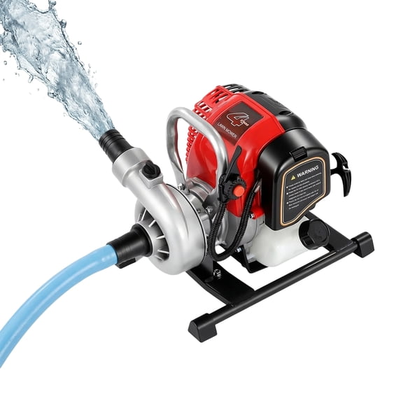 1.5-Inch Gas Powered Water Pump 4-Stroke, 1.6HP, 15m/h Flow, 28m Head, 8H Run Time, for Farm Irrigation Dewatering