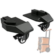 1.5-Inch Heavy-Duty Front Casters for Klein MODbox 54801MB Double Drawer Rolling Toolbox, Swivel Toolbox Wheels with Brake & Mounting Base Adapter, Industrial Replacement Casters, 2-Pack