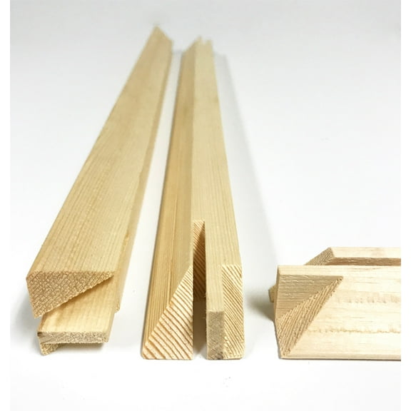 1.5" Inch Heavy Duty Stretcher Bars 8" 2 Pack. Wood Painting Extra Deep Stretching Bars. Wood Canvas Stretcher Frame. by WholesaleArtsFrames-com