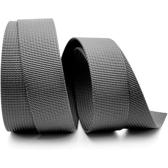 CRAFTME STUDIO Heavy Nylon Webbing Straps for Bags, Sewing & Crafts (1.5 Inch x 5 Yards, Black)