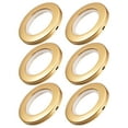 thumbnail image 1 of 1.5 Inch Inner Dia Curtain Grommets Plastic Brass Tone 6 Pack, 1 of 5