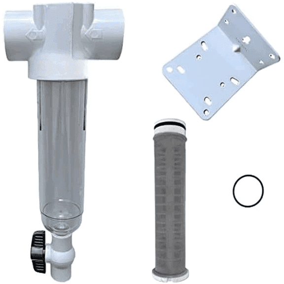 1.5 Inch PVC Slip Fit Connection, 50 GPM, 250 Mesh 61 Micron Stainless Screen, Whole House Spin Down Sand Sediment Filter Compatible with Rusco, Vu-Flow, WaterSource, Boshart and Campbell