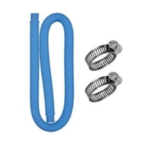 1.5 Inch Pool Hose | Above Ground Pool Pump Replacement Hose | Flexible Corrugated Design | Leak-Proof & Durable | Includes Stainless Steel Clamps