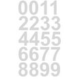 thumbnail image 1 of 1.5" Inch Premium Reflective Mailbox Number Vinyl Decal Sticker Sheet (White) | Waterproof and Fade-Resistant | Easy to Install Adhesive Vinyl | Home, Apartment, Condo or Business by CustomDecal US, 1 of 1