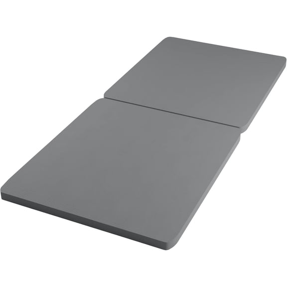 1.5-Inch Split Bunkie Board for Mattress/Bed Support - Fully Assembled, Improved Comfort and Support, Twin, Grey
