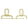 thumbnail image 1 of 1.5 Inch Swivel Clasp Hooks, 2 Pcs Detachable Snap Hook for Bag Strap Replacement Purse Lanyard DIY Craft, Light Gold, 1 of 7