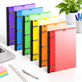 Six Pack Rigs 1.5 Inch Telescoping 3 Ring Binder 6 Pack-flexible Round With ...
