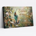 thumbnail image 1 of 1.5-Inch Thick Canvas Print Wall Art for Living Room, Bedroom, Office or Entryway – Decorative Wall Decor with Hummingbird Perched On Branch With Flowers -36 x 24x 1.5 in, 1 of 9