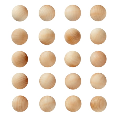 Juvale Wood Balls for Crafts - 1.5-Inch, 20-Pack - Unfinished Wooden Balls for Crafts & Home Decor Projects - Home DIY Craft Spheres
