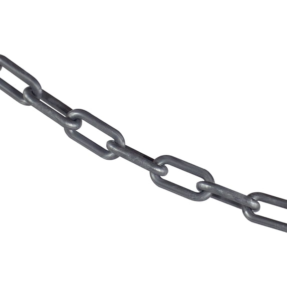 1.5 Inch x 25 Feet Silver Plastic Safety Chain