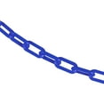 thumbnail image 1 of 1.5 Inch x 50 Feet Blue Plastic Safety Chain, 1 of 9