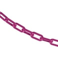 thumbnail image 1 of 1.5 Inch x 50 Feet Magenta Plastic Safety Chain, 1 of 9