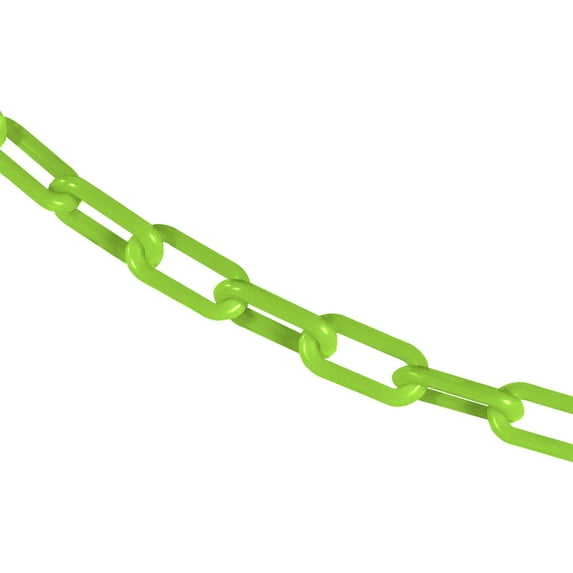 1.5 Inch x 50 Feet Safety Green Plastic Safety Chain