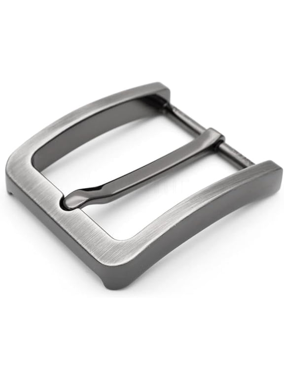 1.5 Inches Belt Buckle Single Prong Buckle for Replacement DIY Leather Craft HRBK (H05773, Hairline Gunmetal)