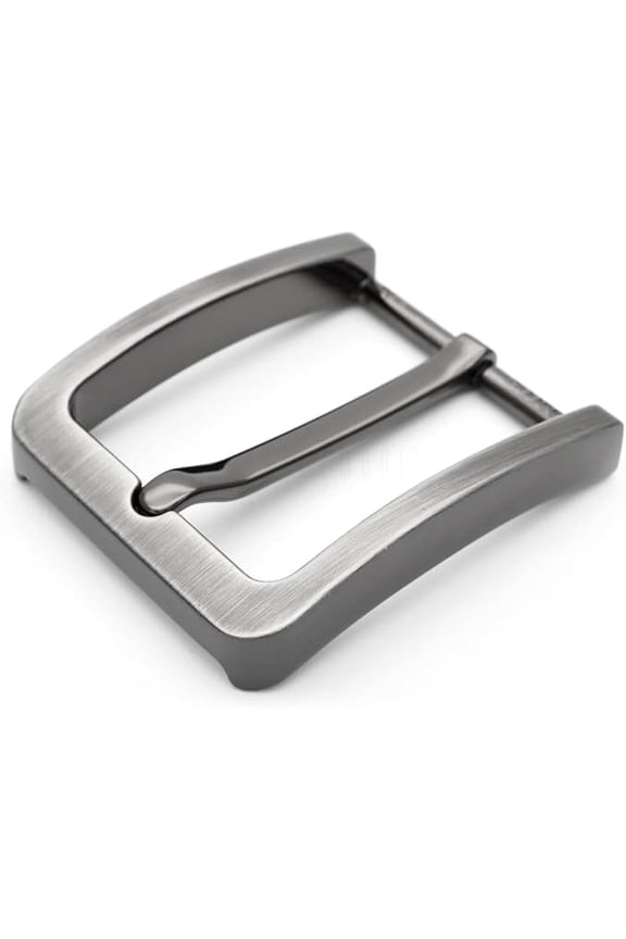 1.5 Inches Belt Buckle Single Prong Buckle for Replacement DIY Leather Craft HRBK (H05773, Hairline Gunmetal)