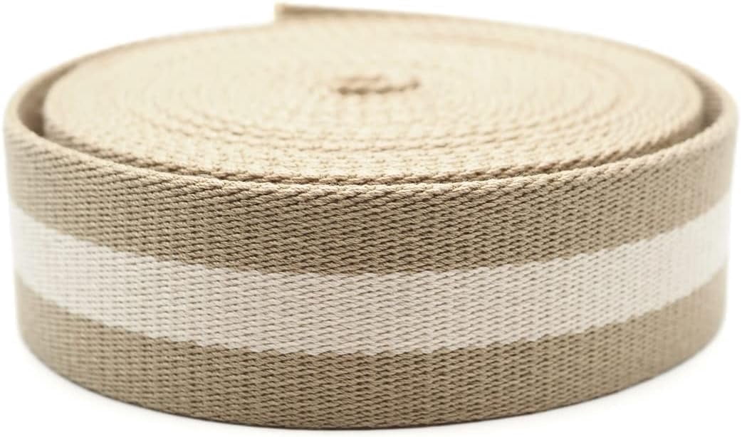 CRAFTME STUDIO Cotton Webbing Strap, Two-Tone Heavy Webbing for Bags ...