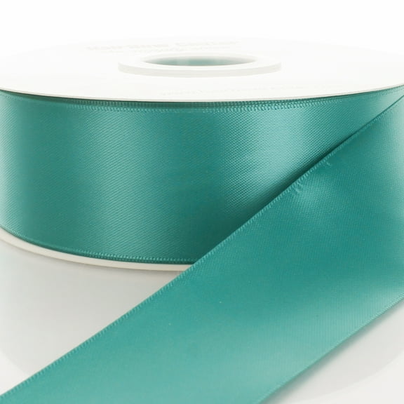1.5" Jade Double Faced Satin Ribbon 5yd