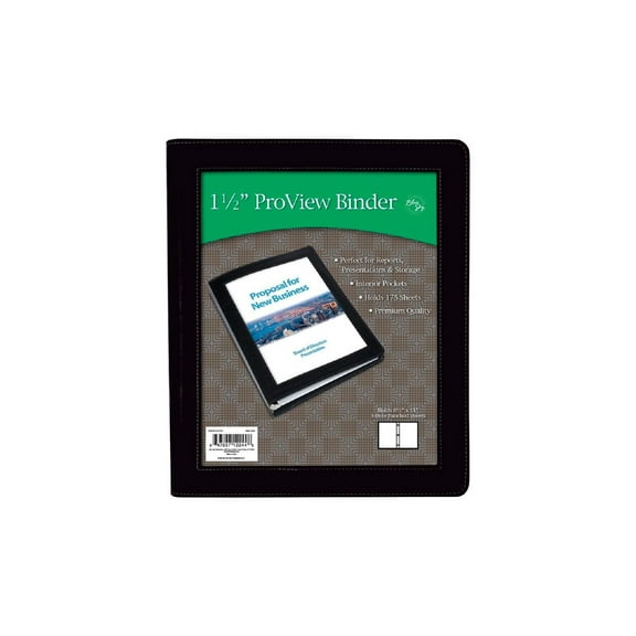 1.5" Legacy Pro View 3 Ring View Binder Single
