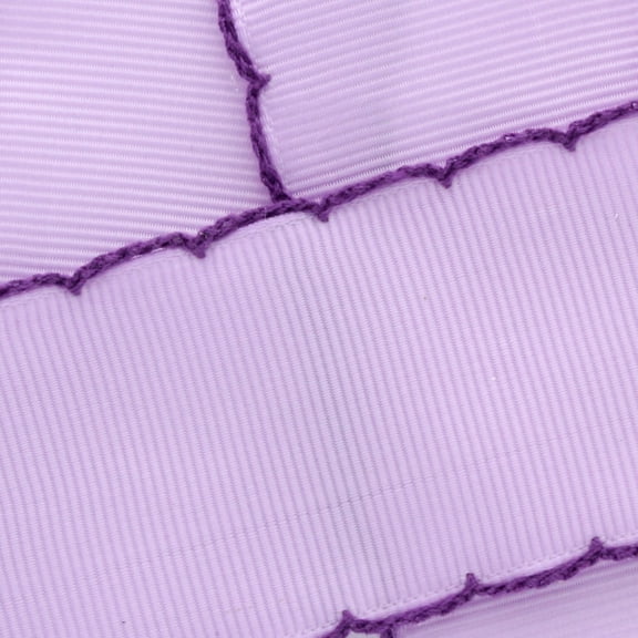 1.5" Light Orchid/Purple Moonstitch Grosgrain Ribbon 5 Yard