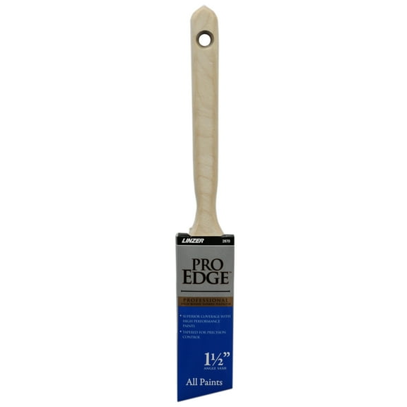1.5" Linzer Pro Edge Polyester Blend Angle Sash Household Paint Brush