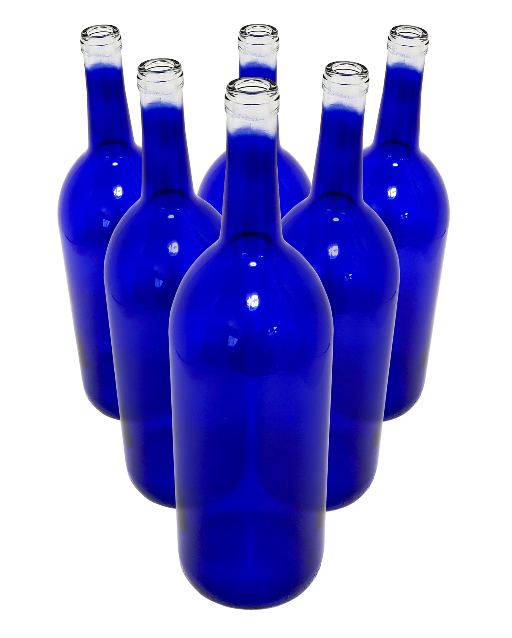 6 1 Liter Glass Bottles With Caps 