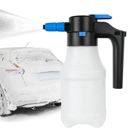 1.5 Liters Electric Pressurized Foam Sprayer for Car Washing, Electric Foam Sprayer with USB Cable, for Home Garden
