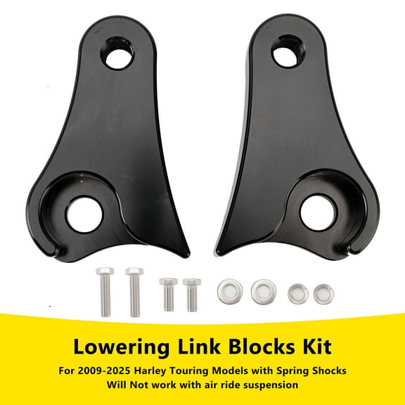 1.5" Lowering Link Blocks Kit For Touring Street Glide Road King Electra 2009-2025