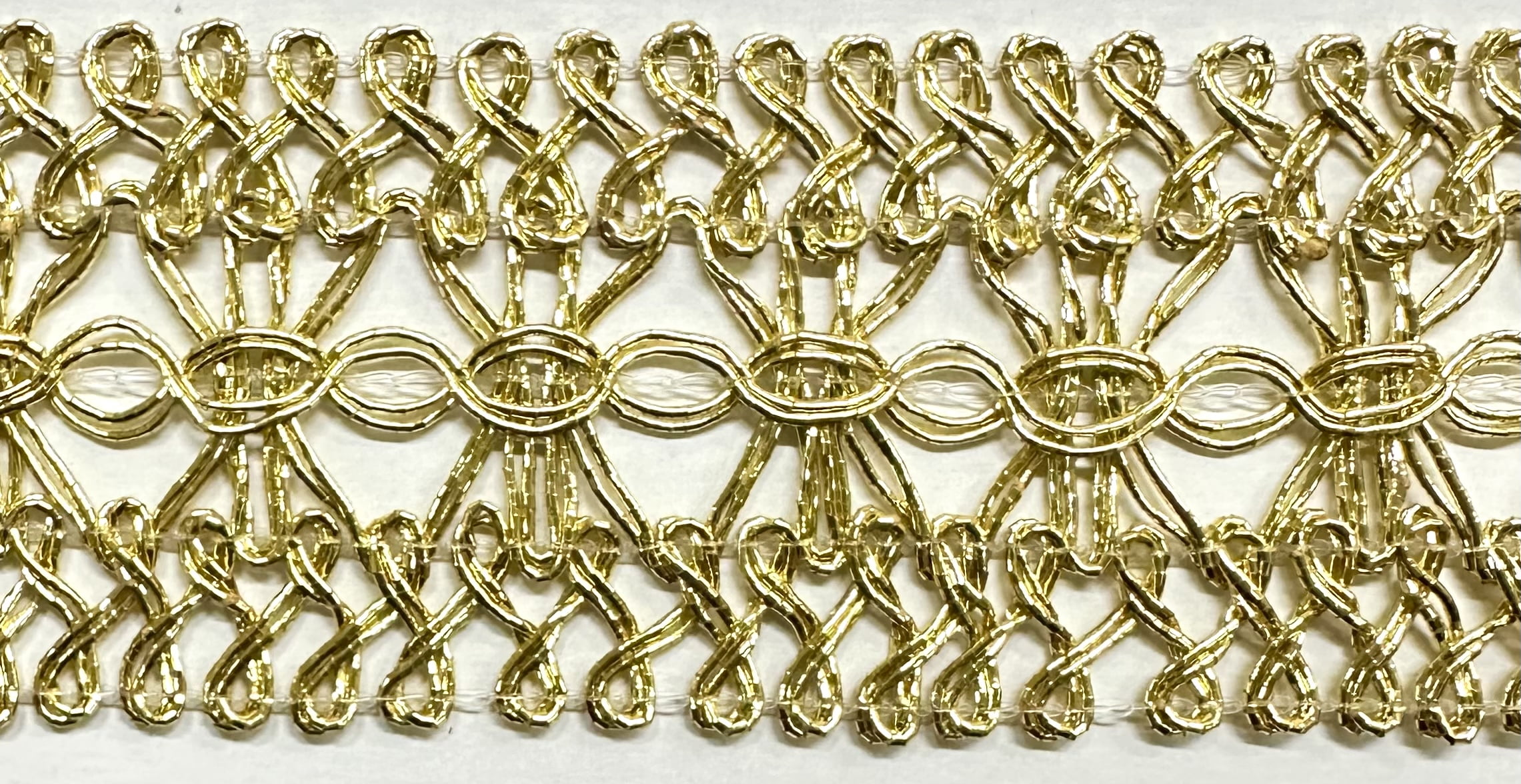 1.5" Metallic Braid Gimp Trimming - 8 Yards! - Color: Gold