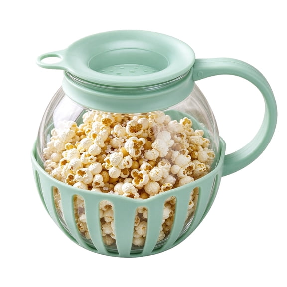 1.5 Microwave Popcorn Maker Borosilicate Glass Popcorn Red