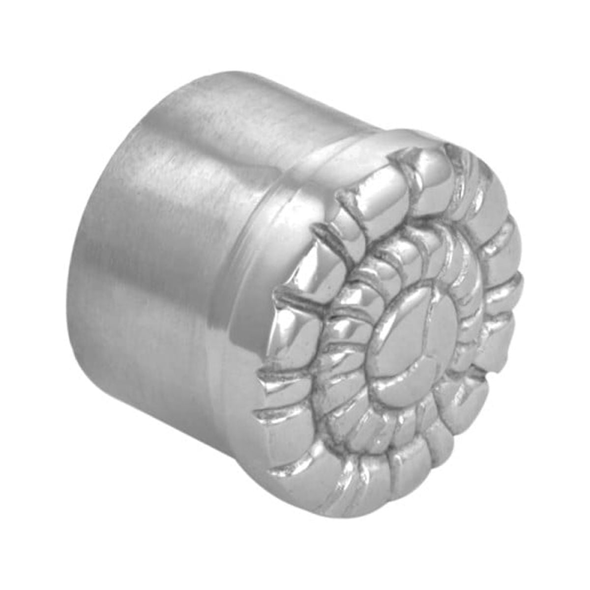 Victorian Chrome Plated Brass Decorative Bar Rail End Plug