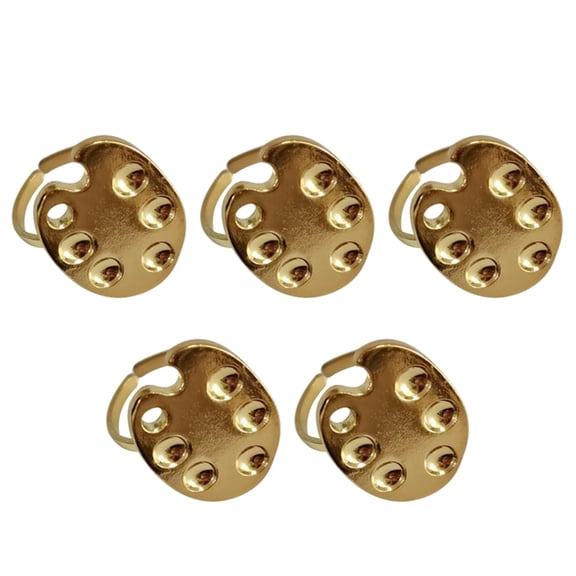 1/5 Pcs Small Nails Art Palette Nails Art Color Palette Fingertip Manicure Palette Rings Easy to Manicure Supplies