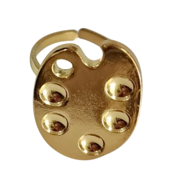 1/5 Pcs Small Nails Art Palette Nails Art Color Palette Fingertip Manicure Palette Rings Easy to Manicure Supplies