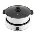 thumbnail image 1 of 1-5 People Electric Cooker Multifunctional 4L Non-Stick Pan Cooking Hot Pot w/ Glass Lid, 1 of 24
