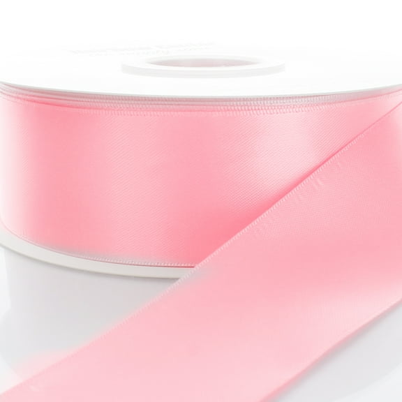 1.5" Pink Double Face Satin Ribbon 50 yard Reel