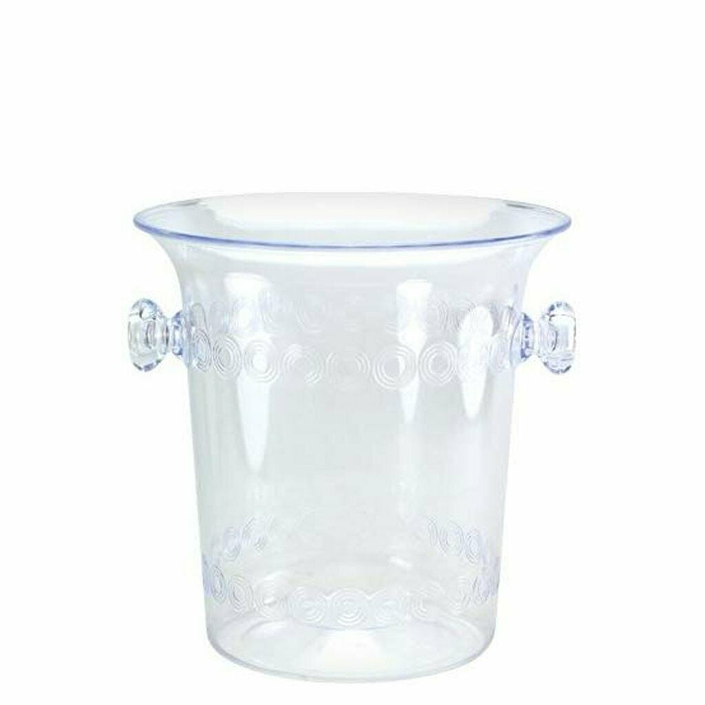 1.5 Quart Clear Plastic Mini Ice Bucket Mini Household Beer Bucket with