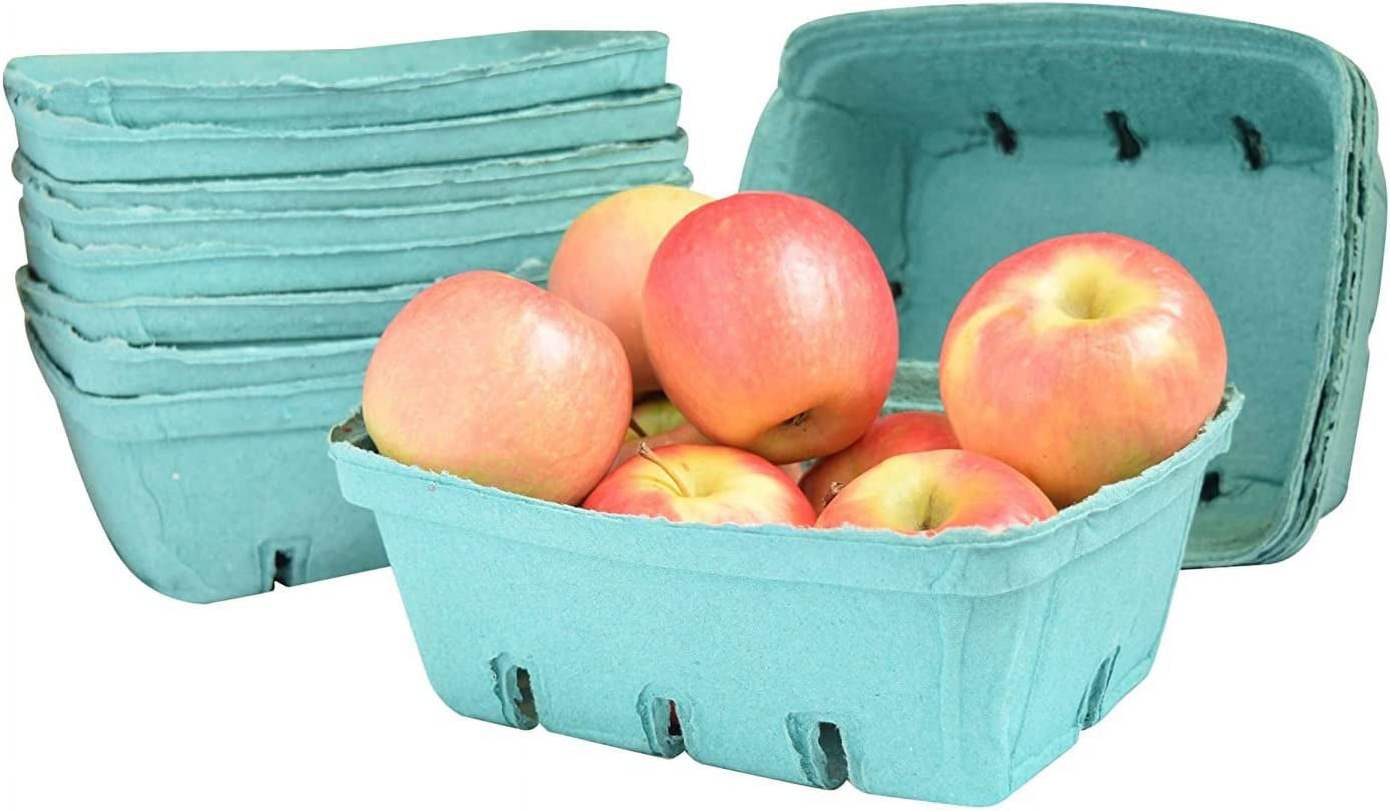 1.5 Quart Green Produce / Berry Basket - 25 Pack