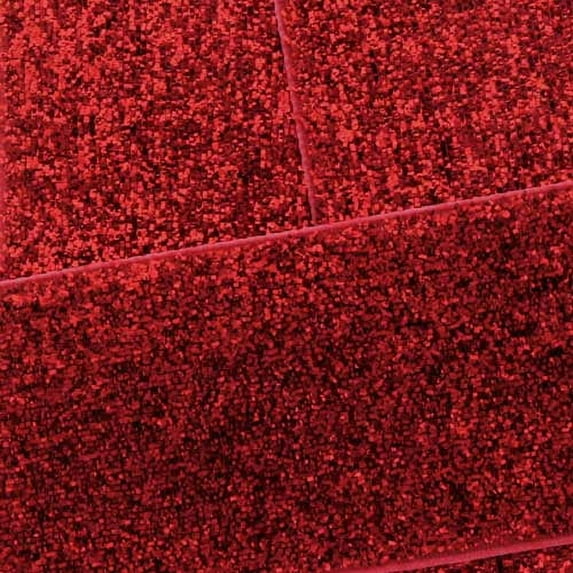1.5" Red Glitter Ribbon 3yd