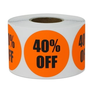 50 Cent Preprinted Price Labels Stickers - 2 Round Retail Store Garage  Sale Price Stickers Yard Sale Rummage Sale Price Stickers, Violet - 2 Rolls  of