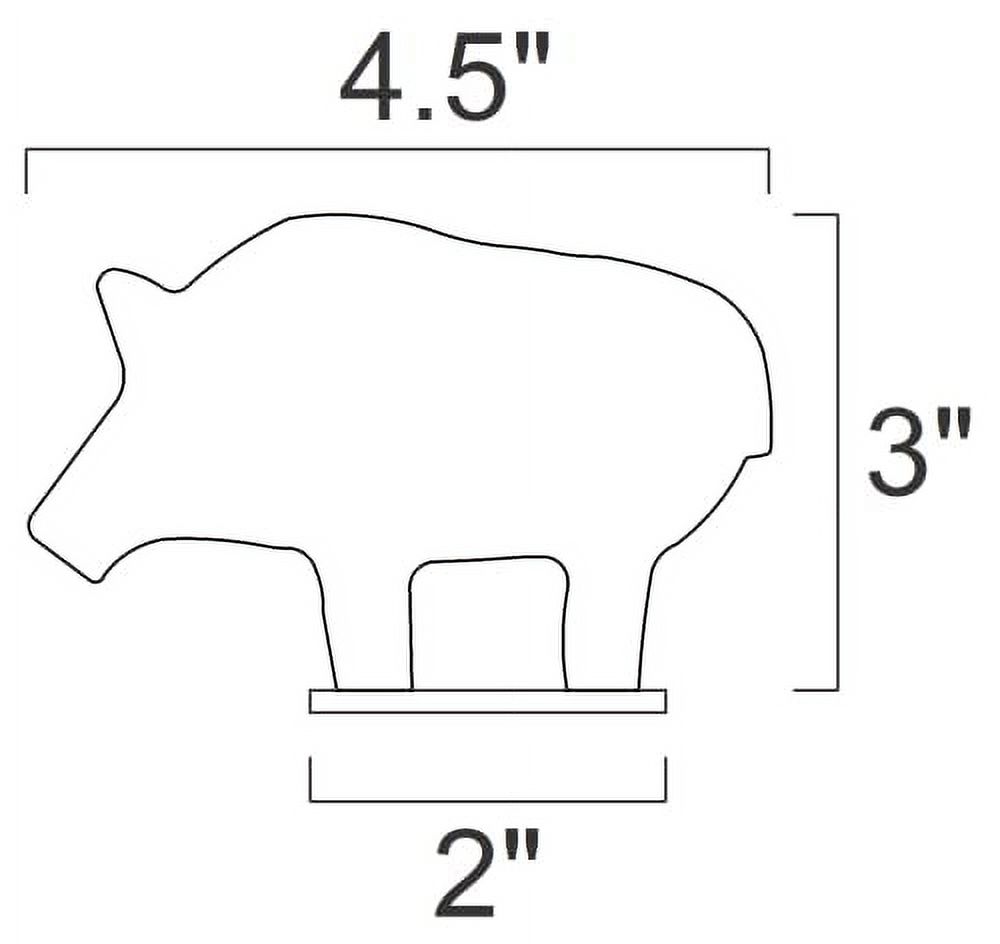 1/5 Scale NRA/IHMSA .22LR Rimfire Small Bore Animal KnockOver Targets