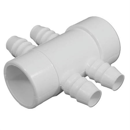 1.5 Slip x 1.5 SPG x 0.75 in. RB PVC GG Ind Opposing Manifold - 4 Ports